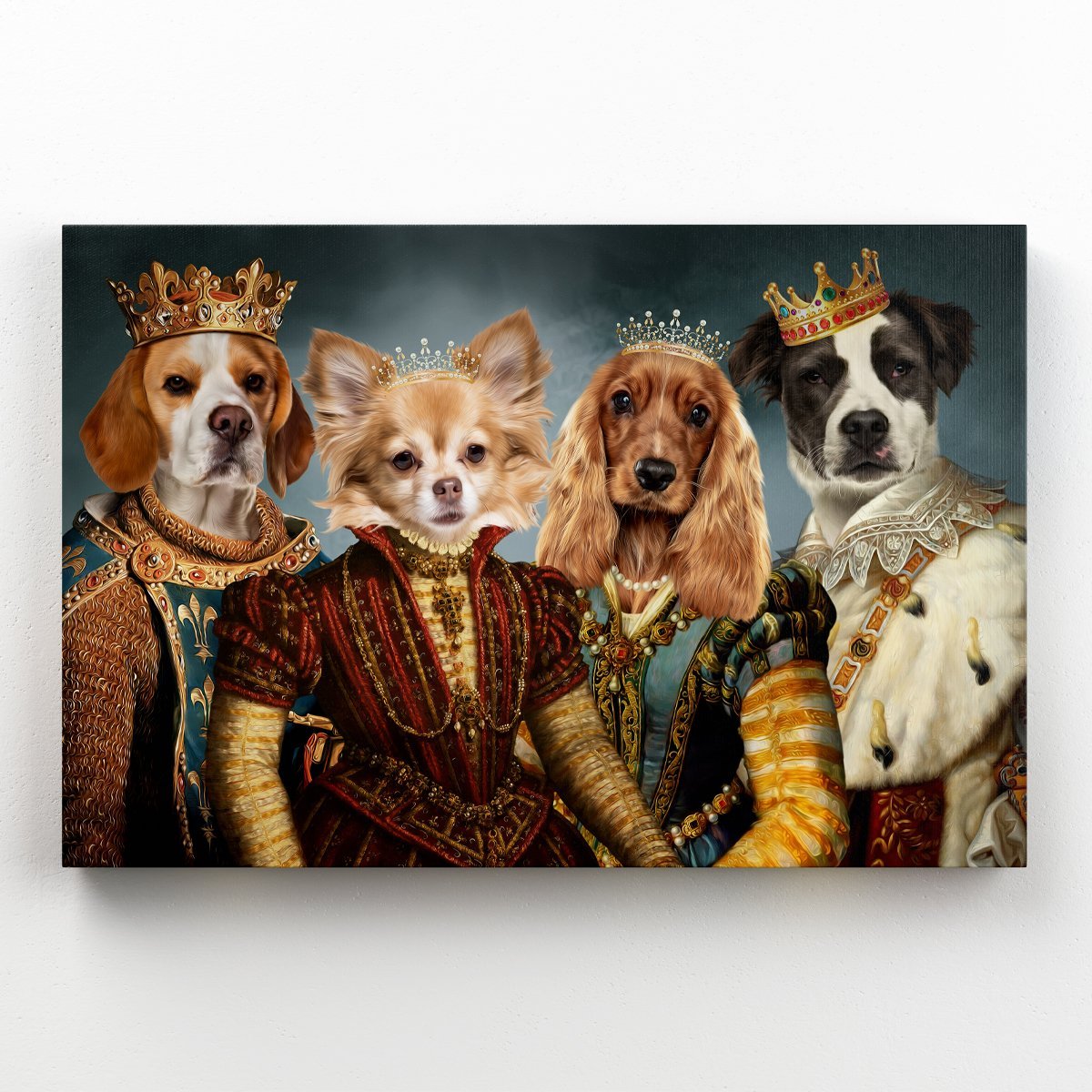 Pet Portraits | Royal Pops & Princesses: Custom Pet Canvas | Paw & Glory