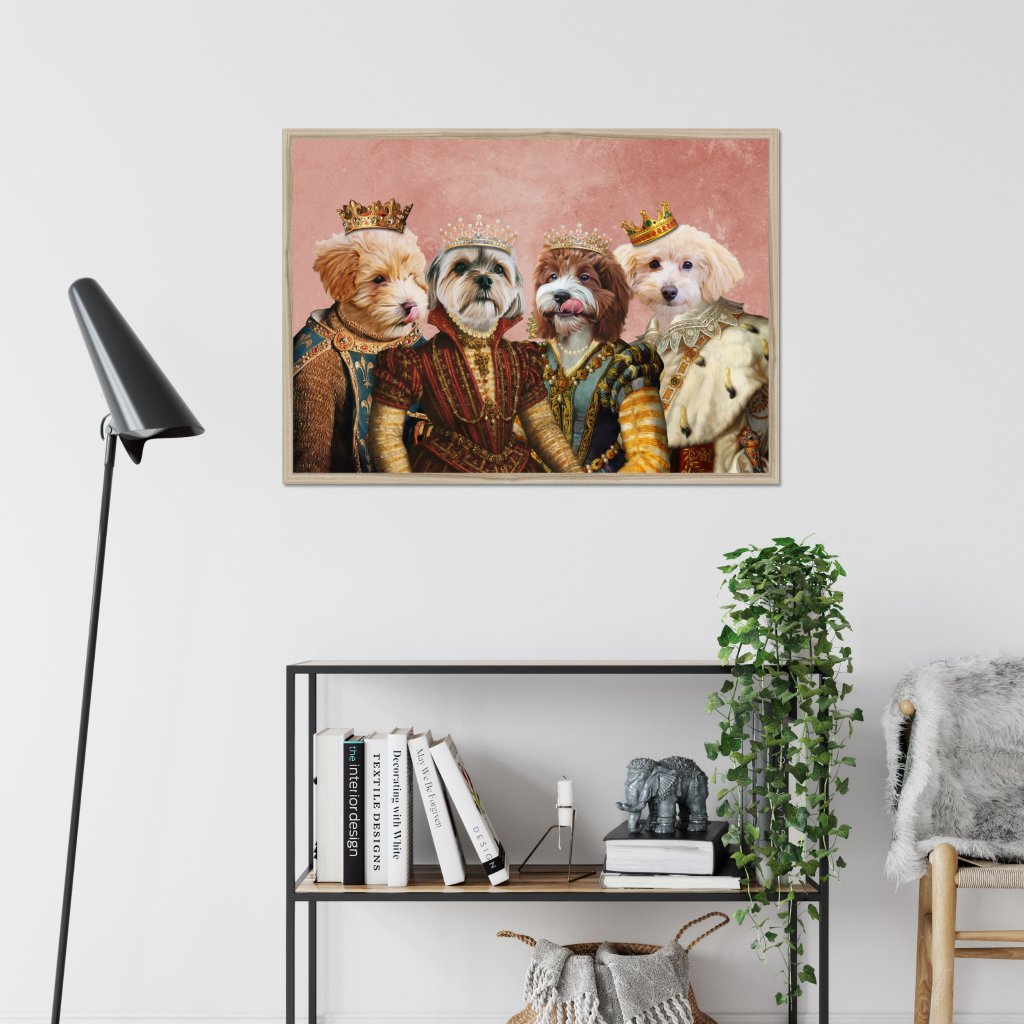 Royal Pops & Princesses: Custom Pet Portrait - Paw & Glory - Dog Portraits - Pet Portraits