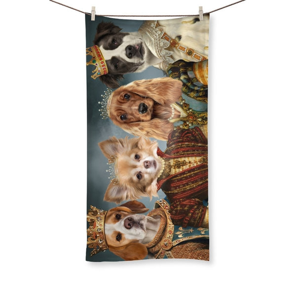 Royal Pops & Princesses: Custom Pet Towel | royal pet portrait | Paw & Glory