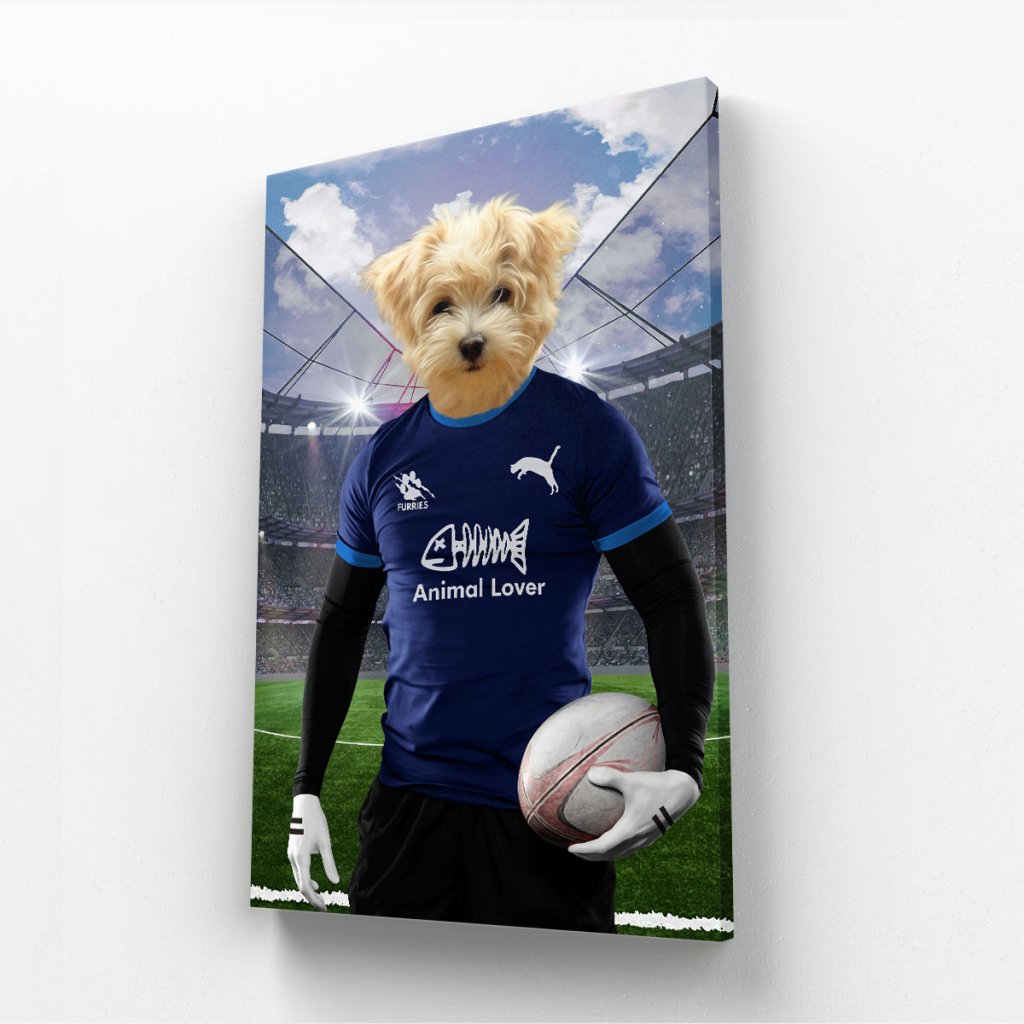 Pet Portraits | Scotland Rugby Team: Custom Pet Canvas | Paw & Glory