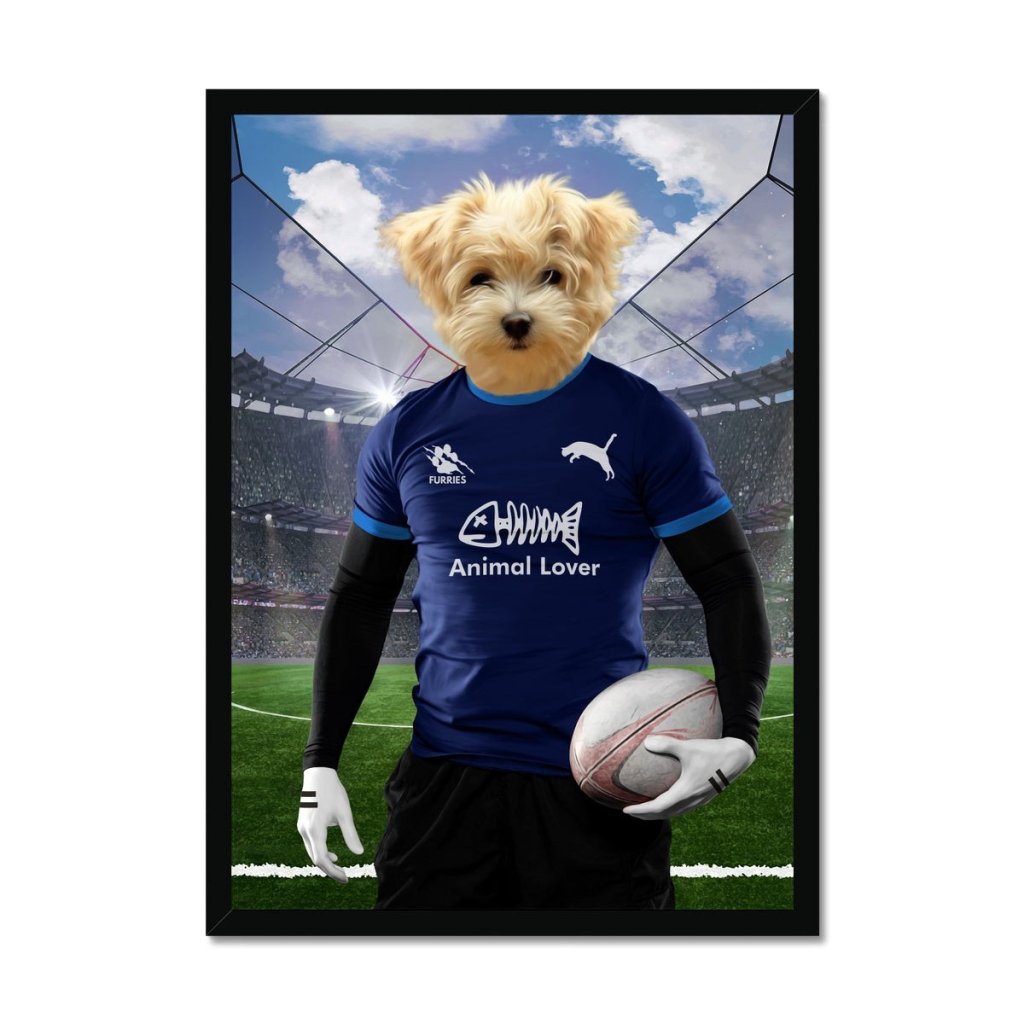Scotland Rugby Team: Custom Pet Portrait - Paw & Glory - Dog Portraits - Pet Portraits