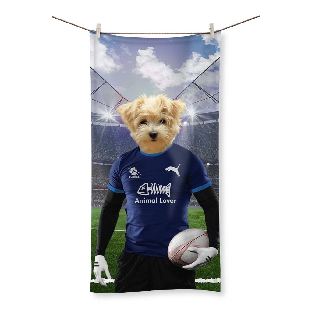 Pet Portraits | Scotland Rugby Team: Custom Pet Towel | Paw & Glory