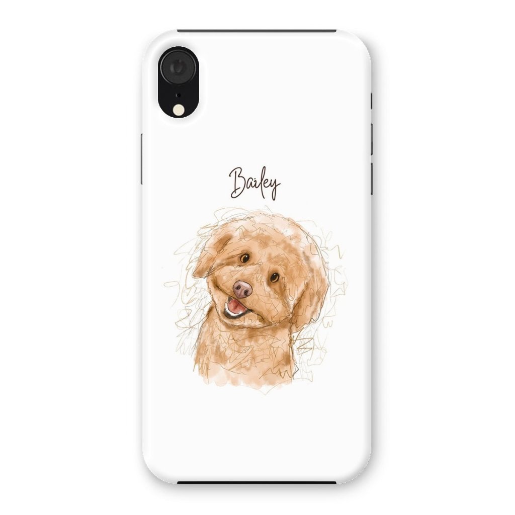 Pet Portraits | Scribble: Custom One Pet Phone Case | Paw & Glory