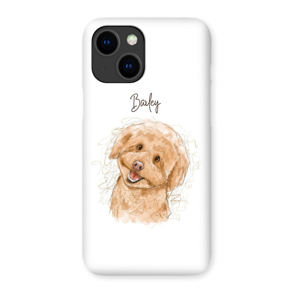 Pet Portraits | Scribble: Custom One Pet Phone Case | Paw & Glory