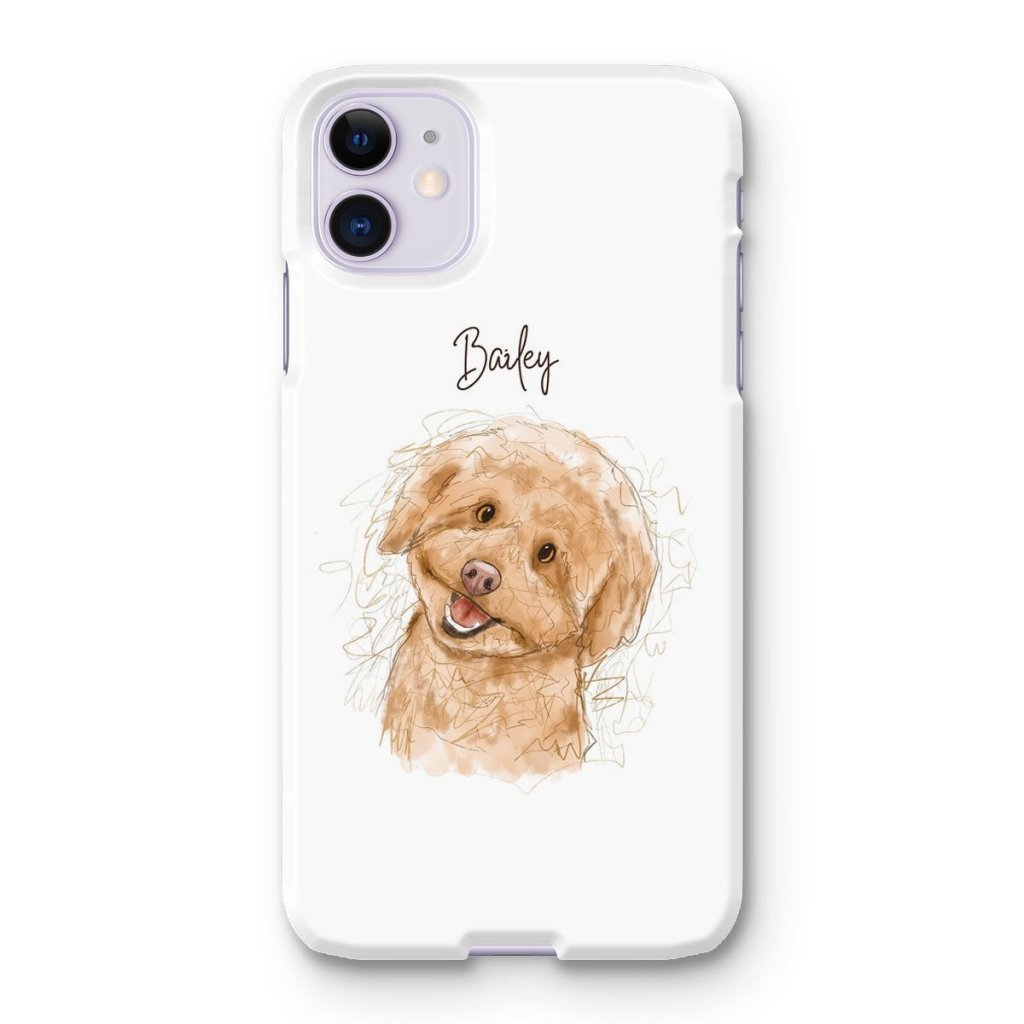 Pet Portraits | Scribble: Custom One Pet Phone Case | Paw & Glory