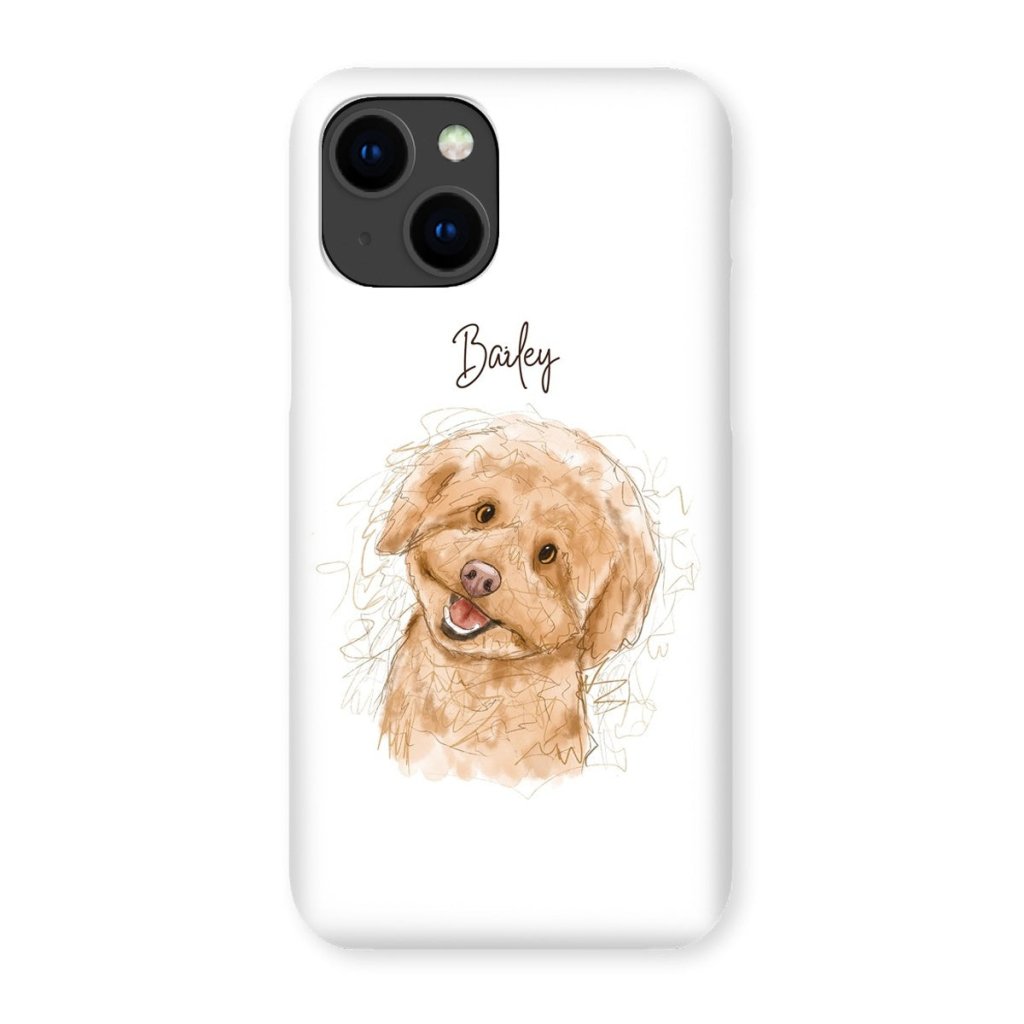 Pet Portraits | Scribble: Custom One Pet Phone Case | Paw & Glory