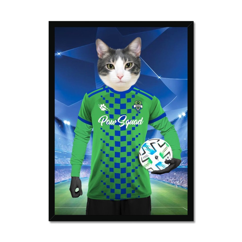 Pet Portraits | Seattle Scratchers Football Club: Custom Pet Portrait | Paw & Glory