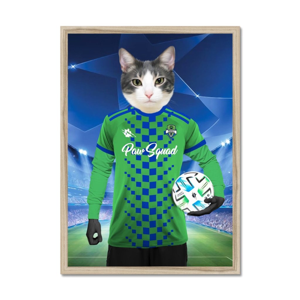Pet Portraits | Seattle Scratchers Football Club: Custom Pet Portrait | Paw & Glory
