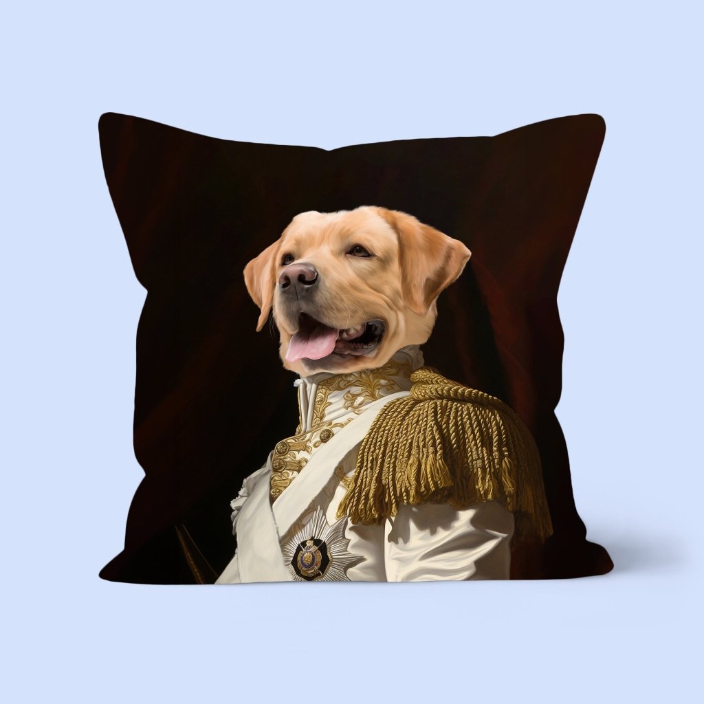 Pet Portraits | Sergeant Major: Custom Pet Pillow | Paw & Glory