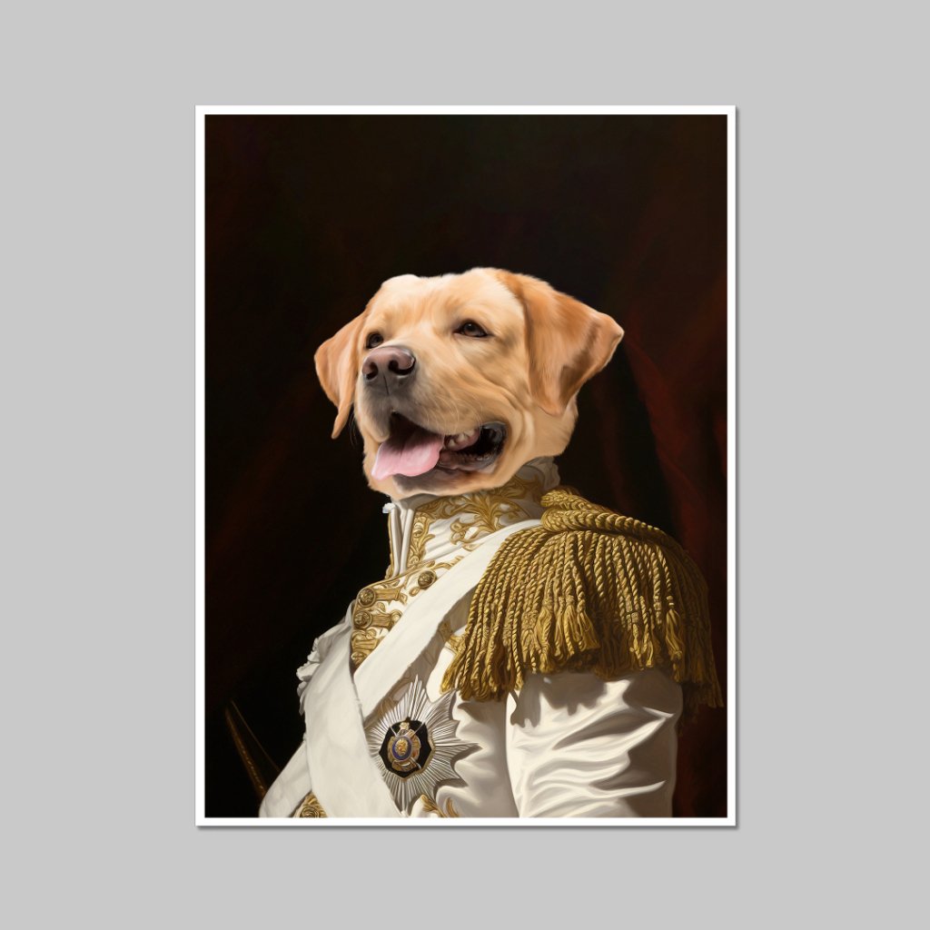 Pet Portraits | Sergeant Major: Custom Pet Poster | Paw & Glory