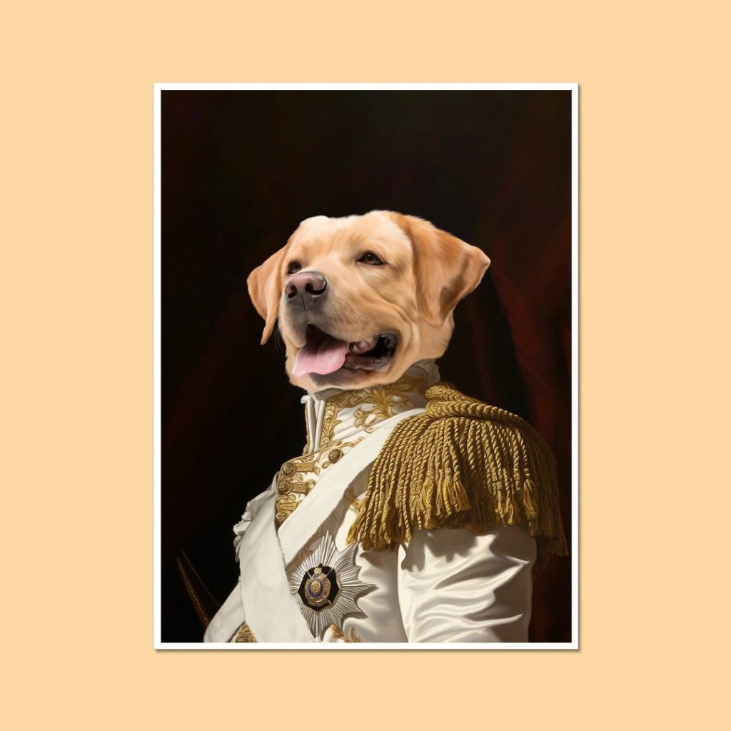 Pet Portraits | Sergeant Major: Custom Pet Poster | Paw & Glory