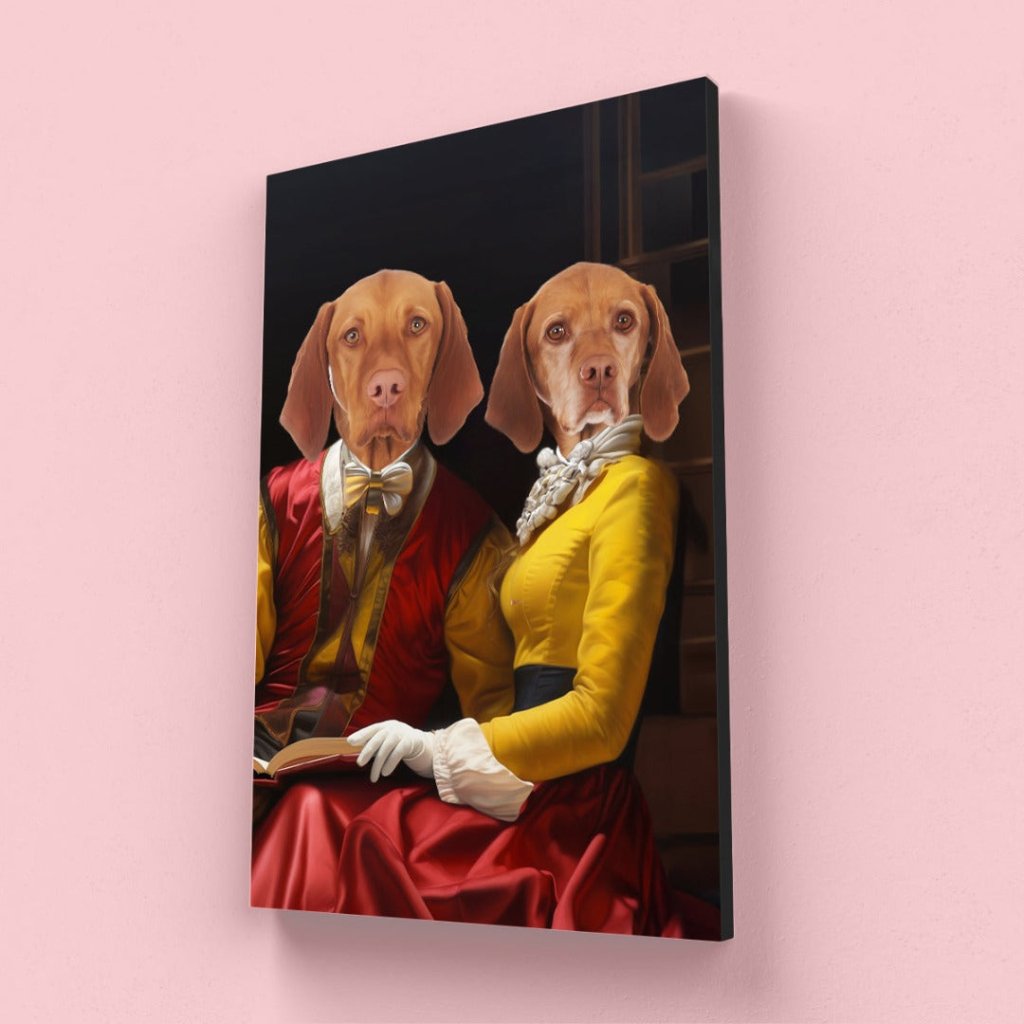 Pet Portraits | Shakespeare Couple: Custom Pet Canvas | Paw & Glory