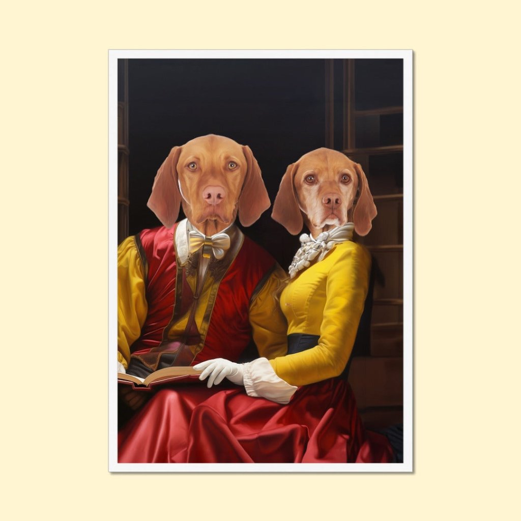 Pet Portraits | Shakespeare Couple: Custom Pet Portrait | Paw & Glory