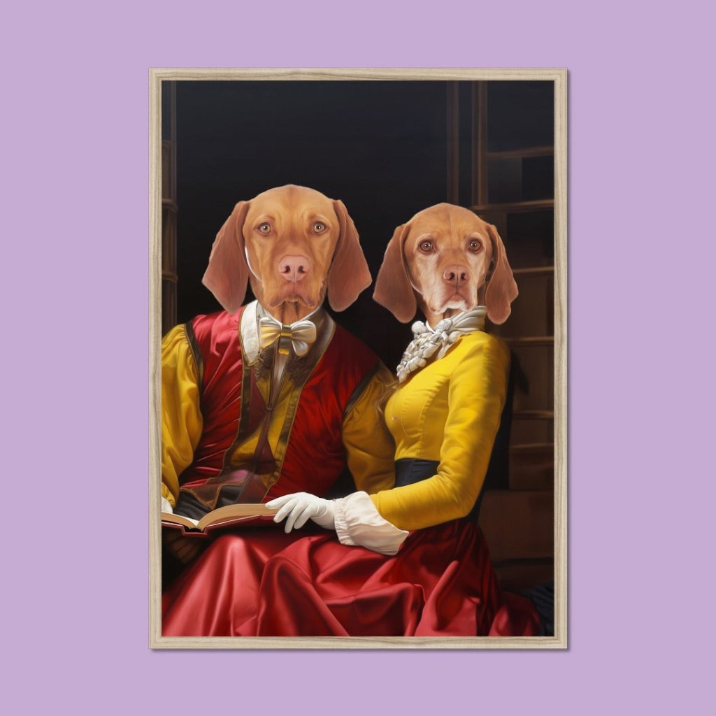 Pet Portraits | Shakespeare Couple: Custom Pet Portrait | Paw & Glory