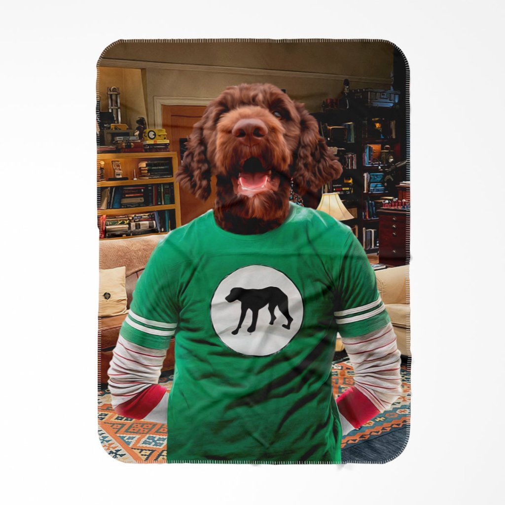 Pet Portraits | Sheldon Cooper (Big Bang Theory): Custom Pet Blanket | Paw & Glory