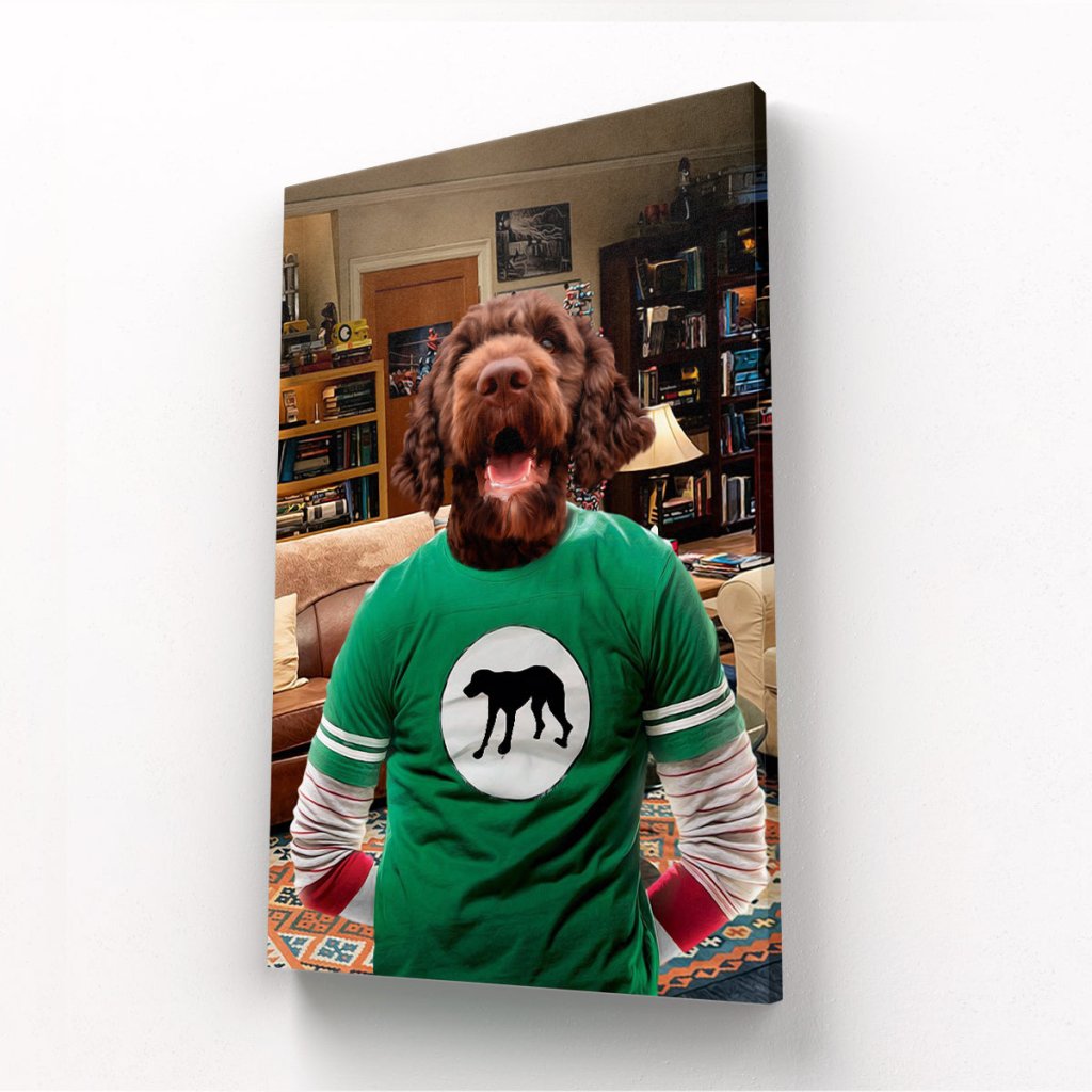 Pet Portraits | Sheldon Cooper (Big Bang Theory): Custom Pet Canvas | Paw & Glory