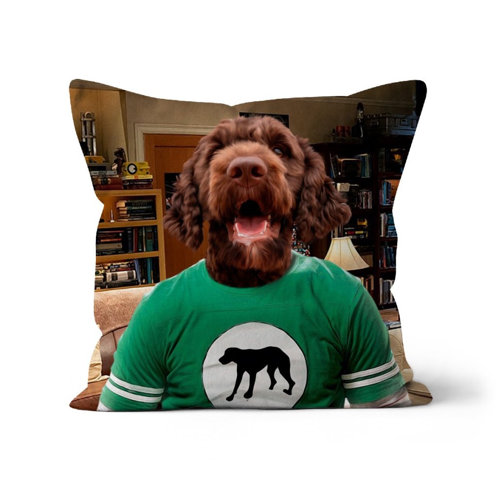 Pet Portraits | Sheldon Cooper (Big Bang Theory): Custom Pet Pillow | Paw & Glory