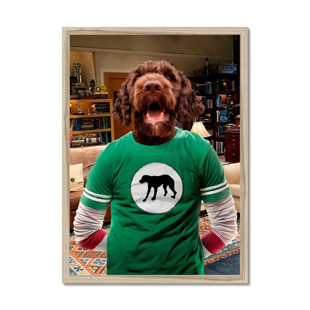 Sheldon Cooper (Big Bang theory): Custom Pet Portrait - Paw & Glory - Dog Portraits - Pet Portraits
