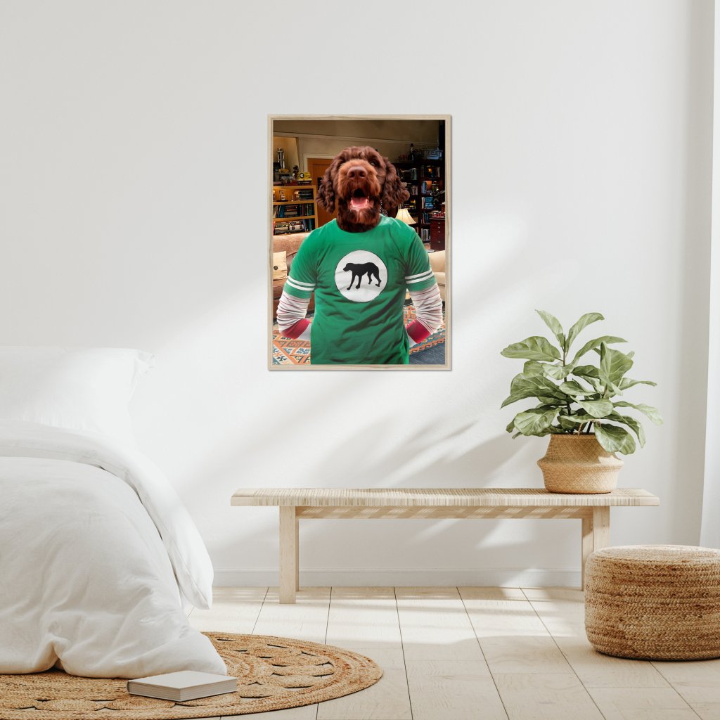 Pet Portraits | Sheldon Cooper (Big Bang theory): Custom Pet Portrait | Paw & Glory