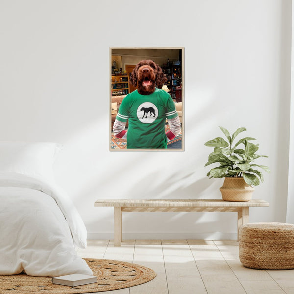 Genius Science Sitcom Star Custom Pet Portrait | Custom Pet Portrait | Paw & Glory