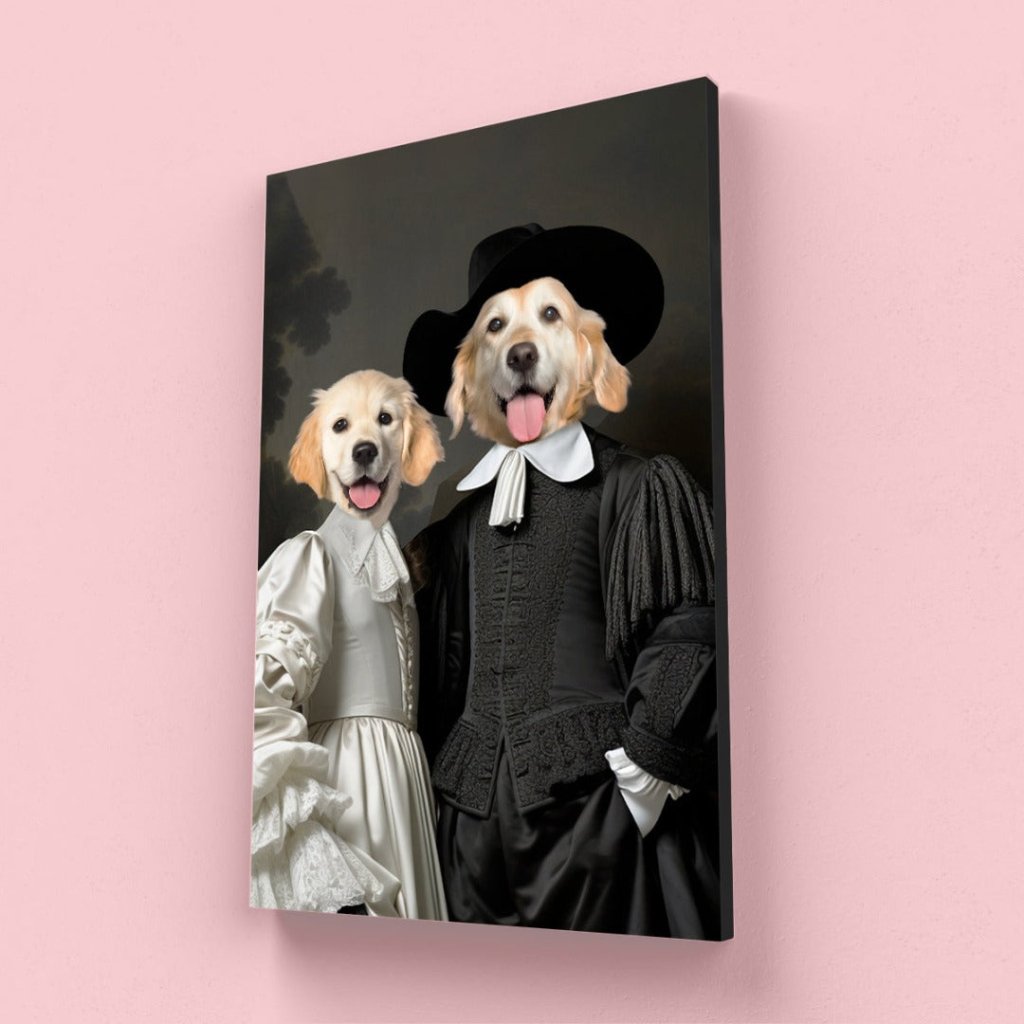 Pet Portraits | Sir and Dame: Custom Pet Canvas | Paw & Glory