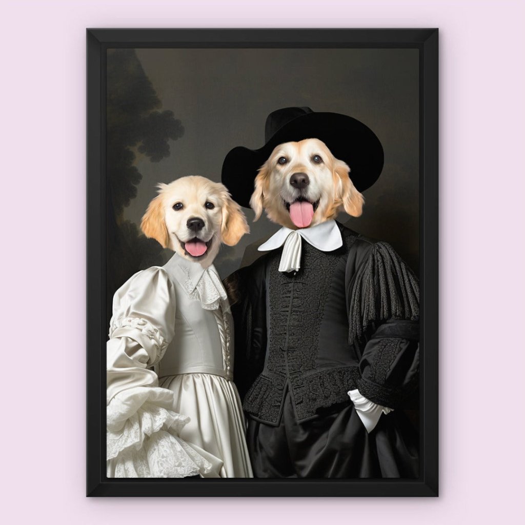 Pet Portraits | Sir and Dame: Custom Pet Canvas | Paw & Glory