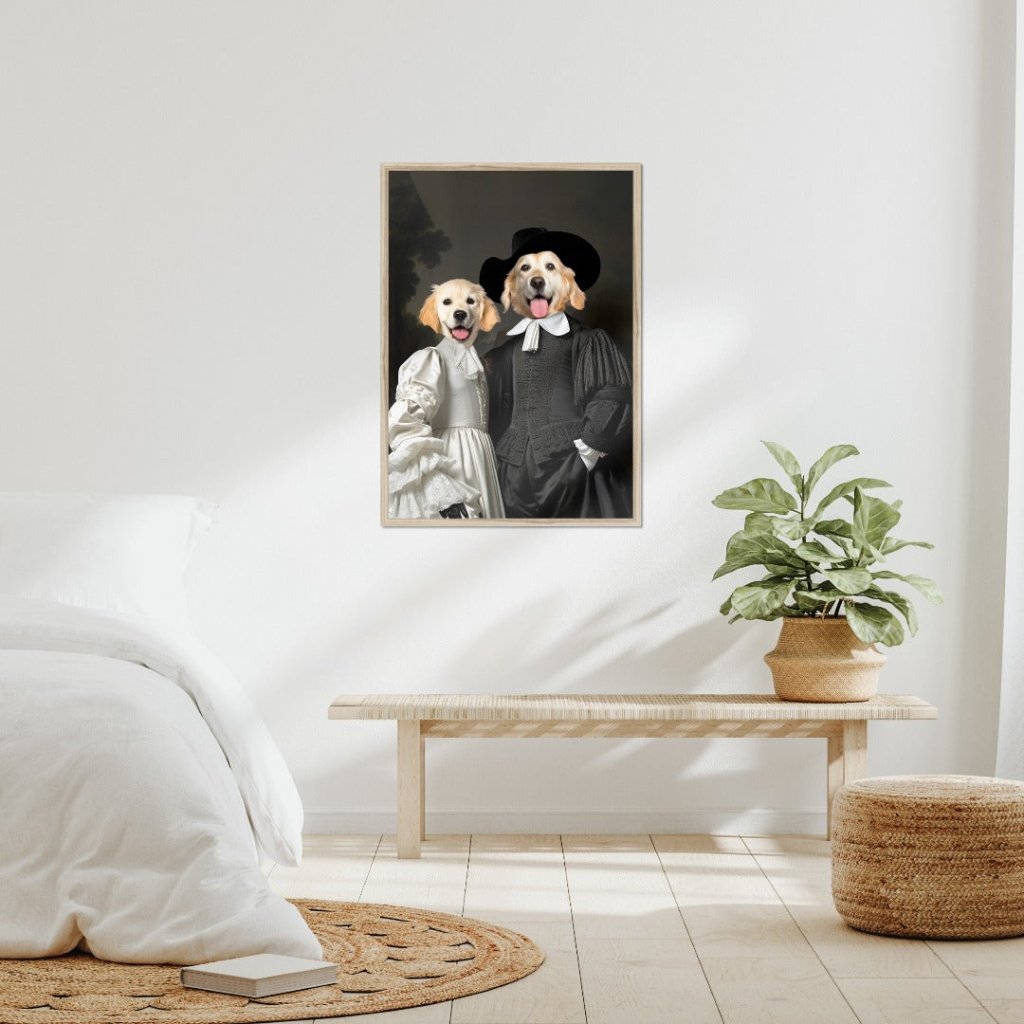 Pet Portraits | Sir and Dame: Custom Pet Portrait | Paw & Glory