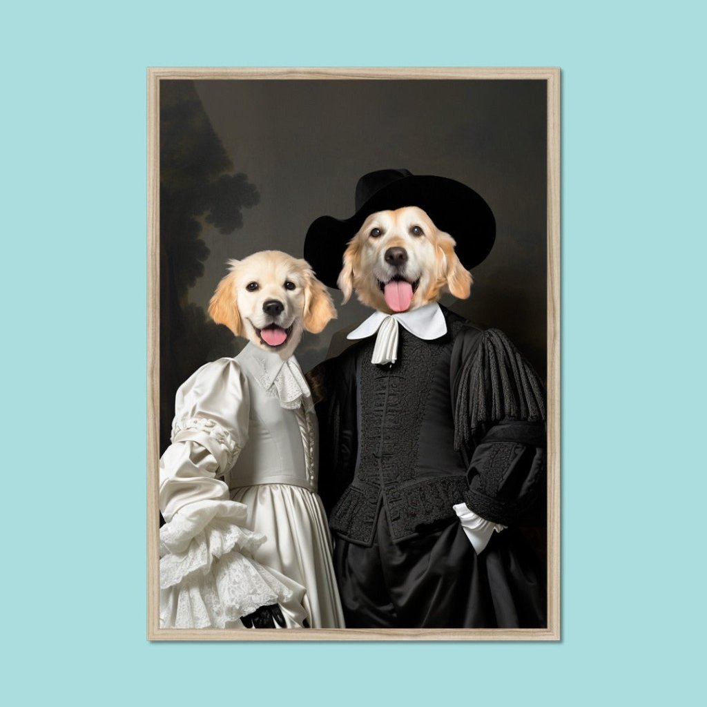 Pet Portraits | Sir and Dame: Custom Pet Portrait | Paw & Glory