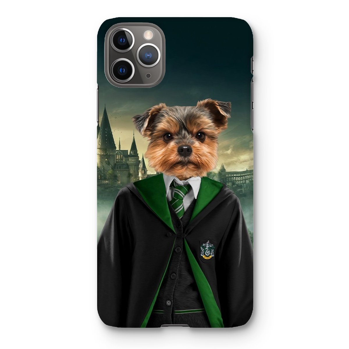 Pet Portraits | Slytherin (Harry Potter Inspired): Custom Pet Phone Case | Paw & Glory