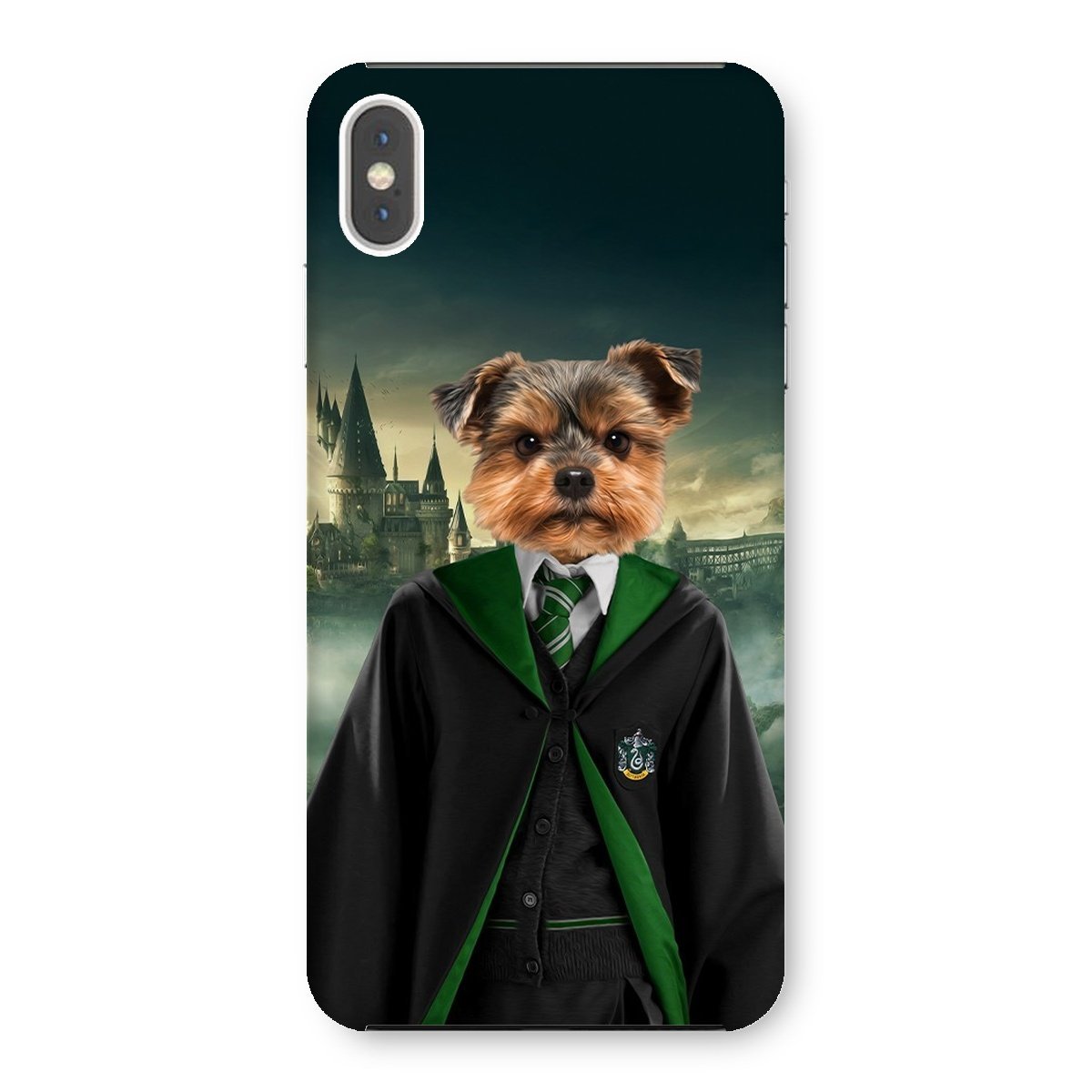 Pet Portraits | Slytherin (Harry Potter Inspired): Custom Pet Phone Case | Paw & Glory