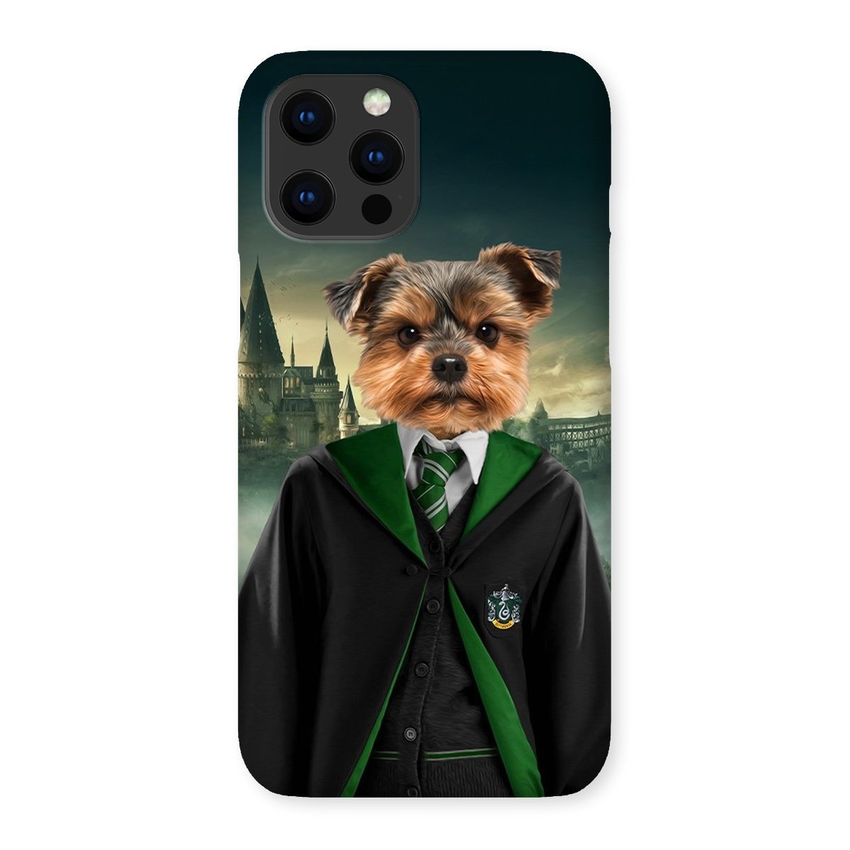 Pet Portraits | Slytherin (Harry Potter Inspired): Custom Pet Phone Case | Paw & Glory