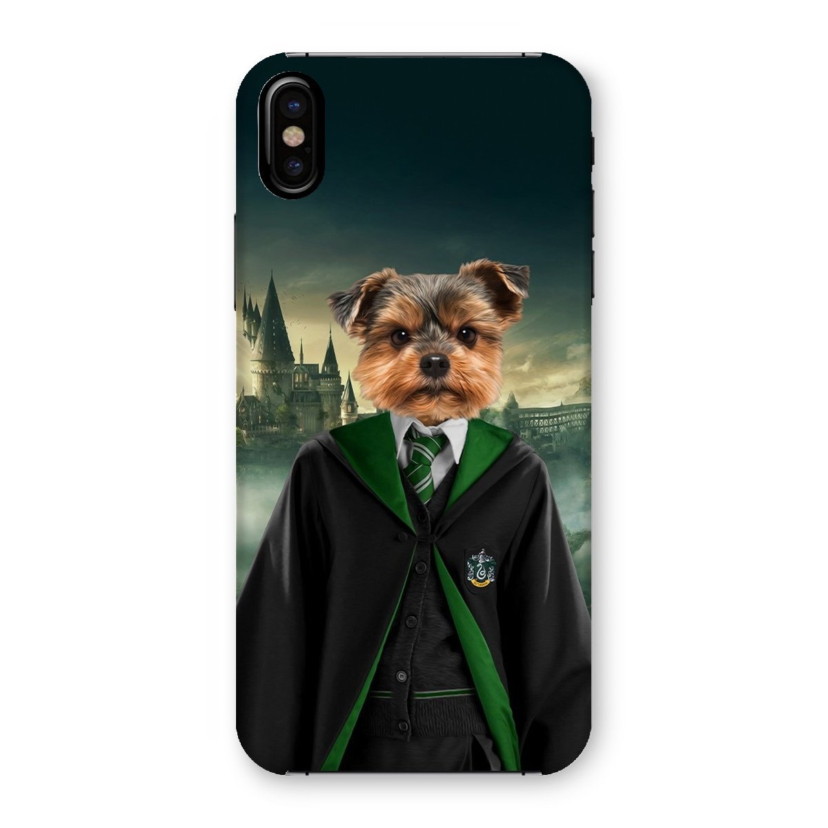 Pet Portraits | Slytherin (Harry Potter Inspired): Custom Pet Phone Case | Paw & Glory