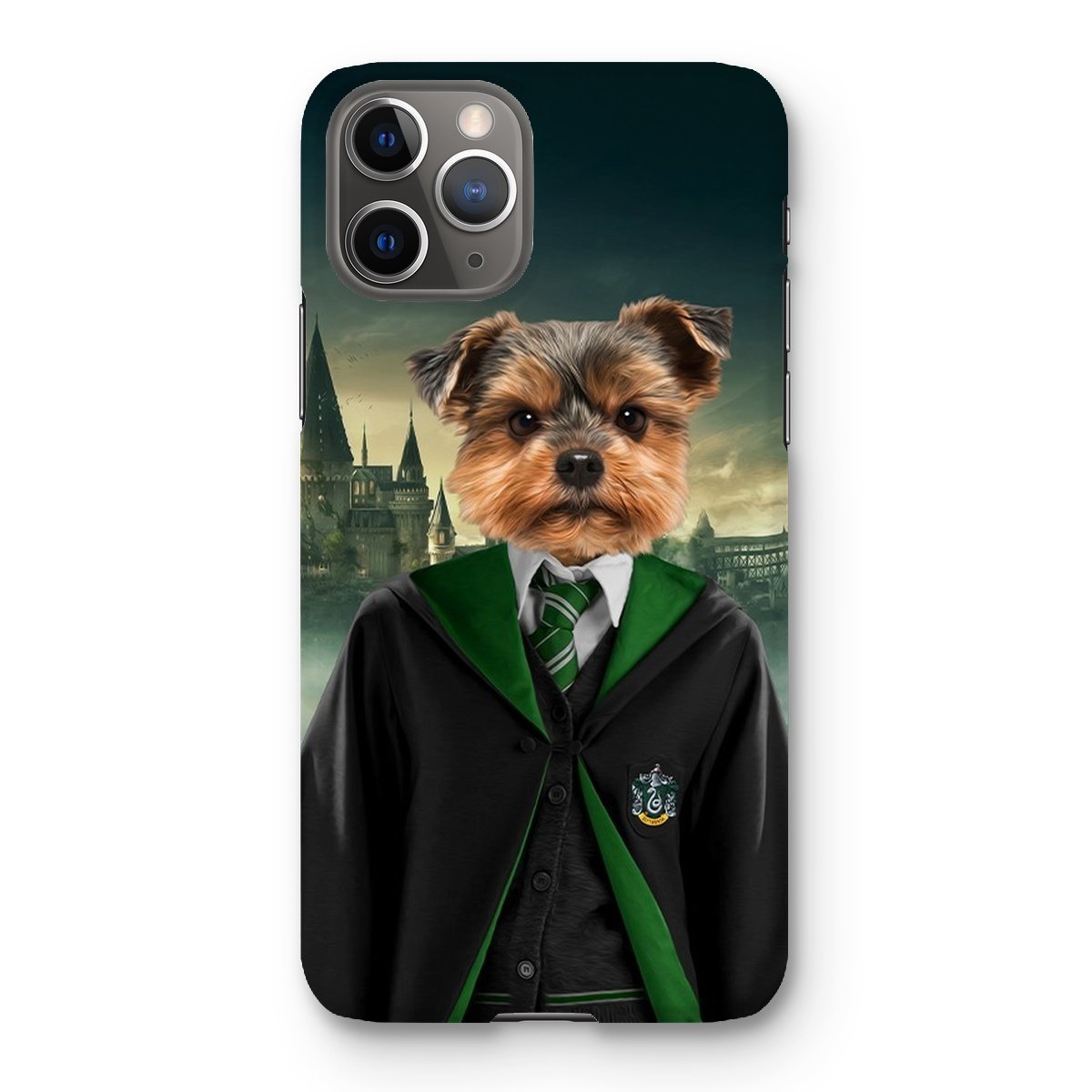 Pet Portraits | Slytherin (Harry Potter Inspired): Custom Pet Phone Case | Paw & Glory