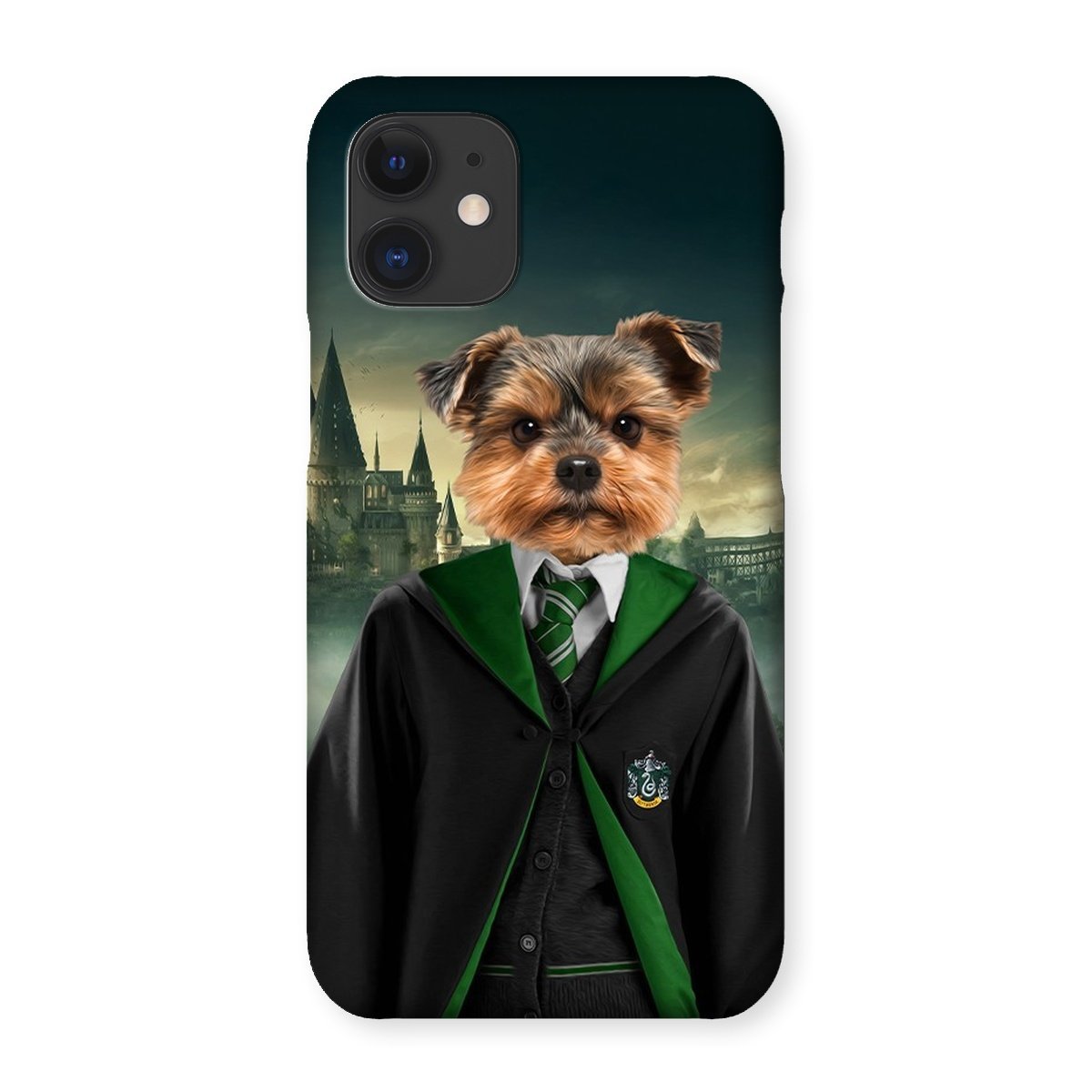 Pet Portraits | Slytherin (Harry Potter Inspired): Custom Pet Phone Case | Paw & Glory