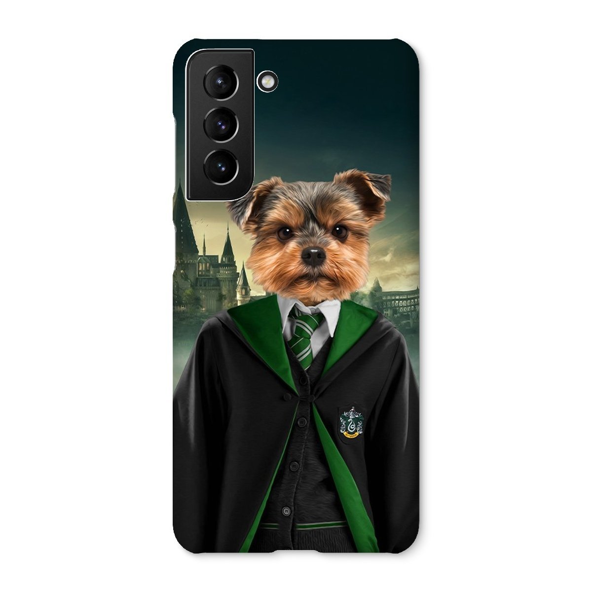 Pet Portraits | Slytherin (Harry Potter Inspired): Custom Pet Phone Case | Paw & Glory