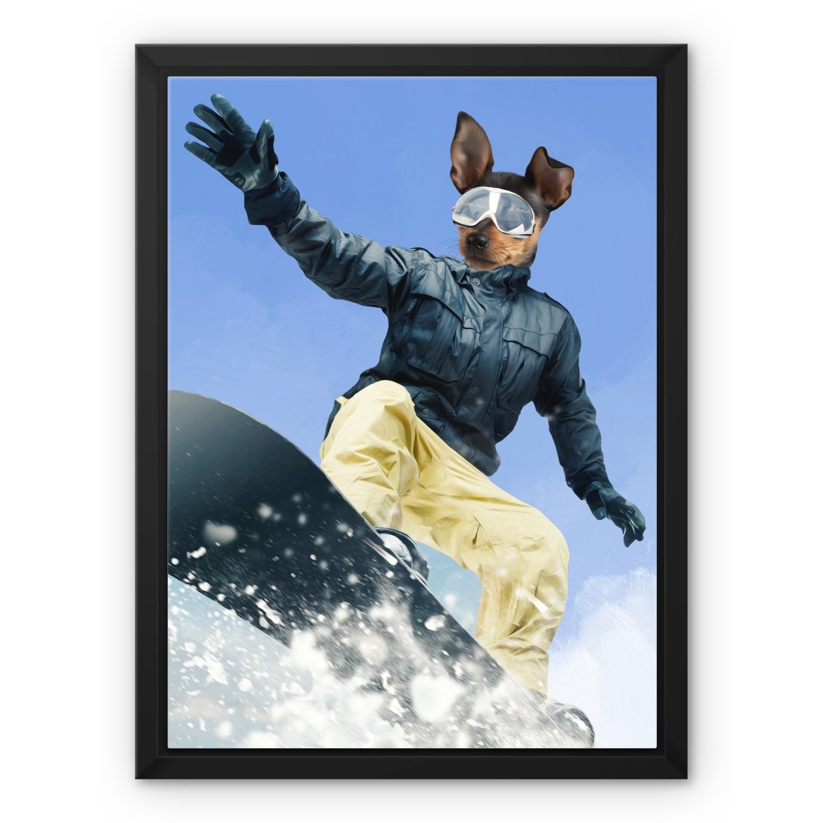 Pet Portraits | Snow Pro: Custom Pet Canvas | Paw & Glory