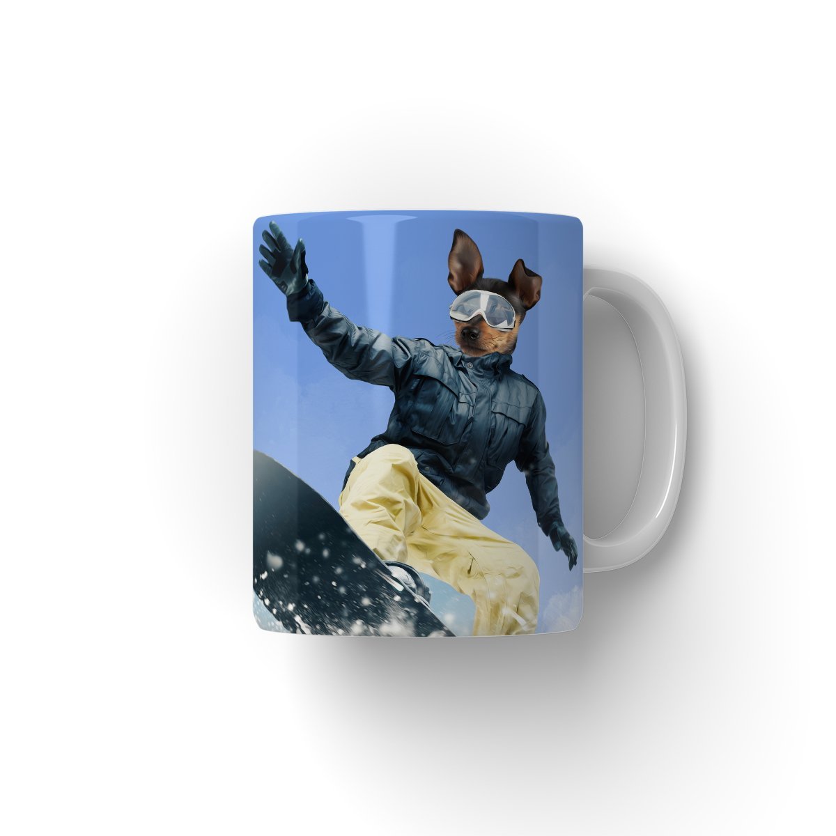 Pet Portraits | Snow Pro: Custom Pet Coffee Mug | Paw & Glory