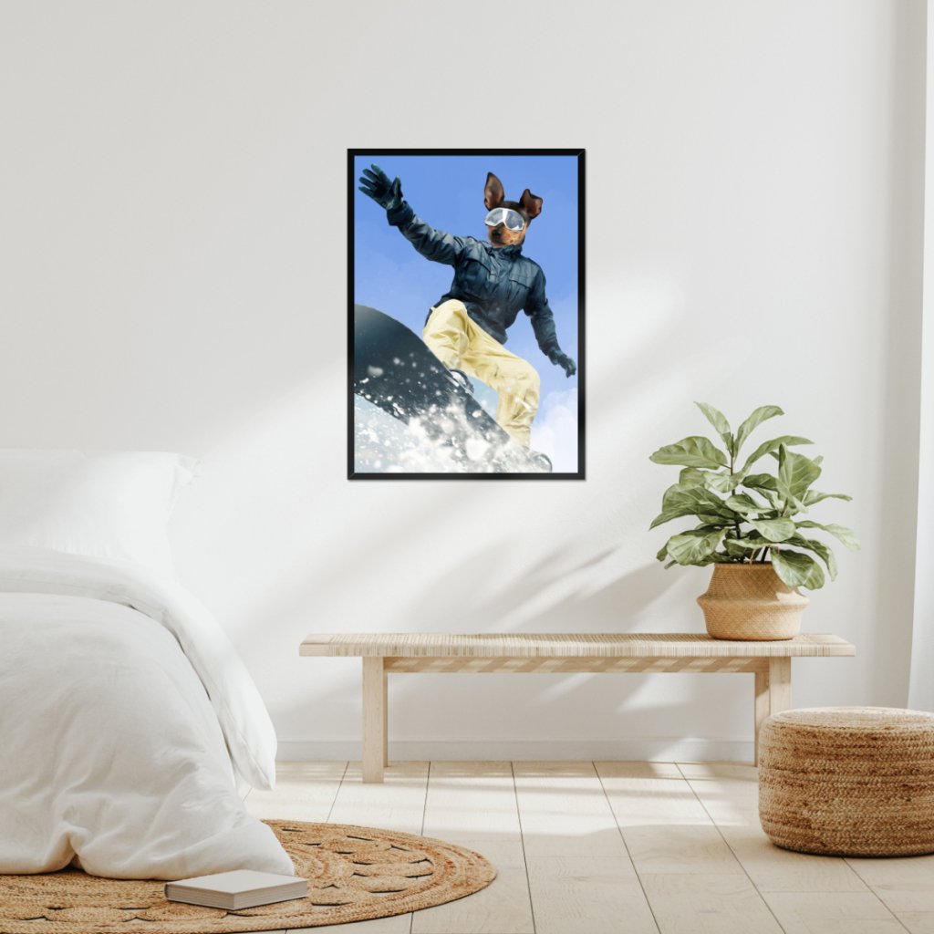 Pet Portraits | Snow Pro: Custom Pet Portrait | Paw & Glory