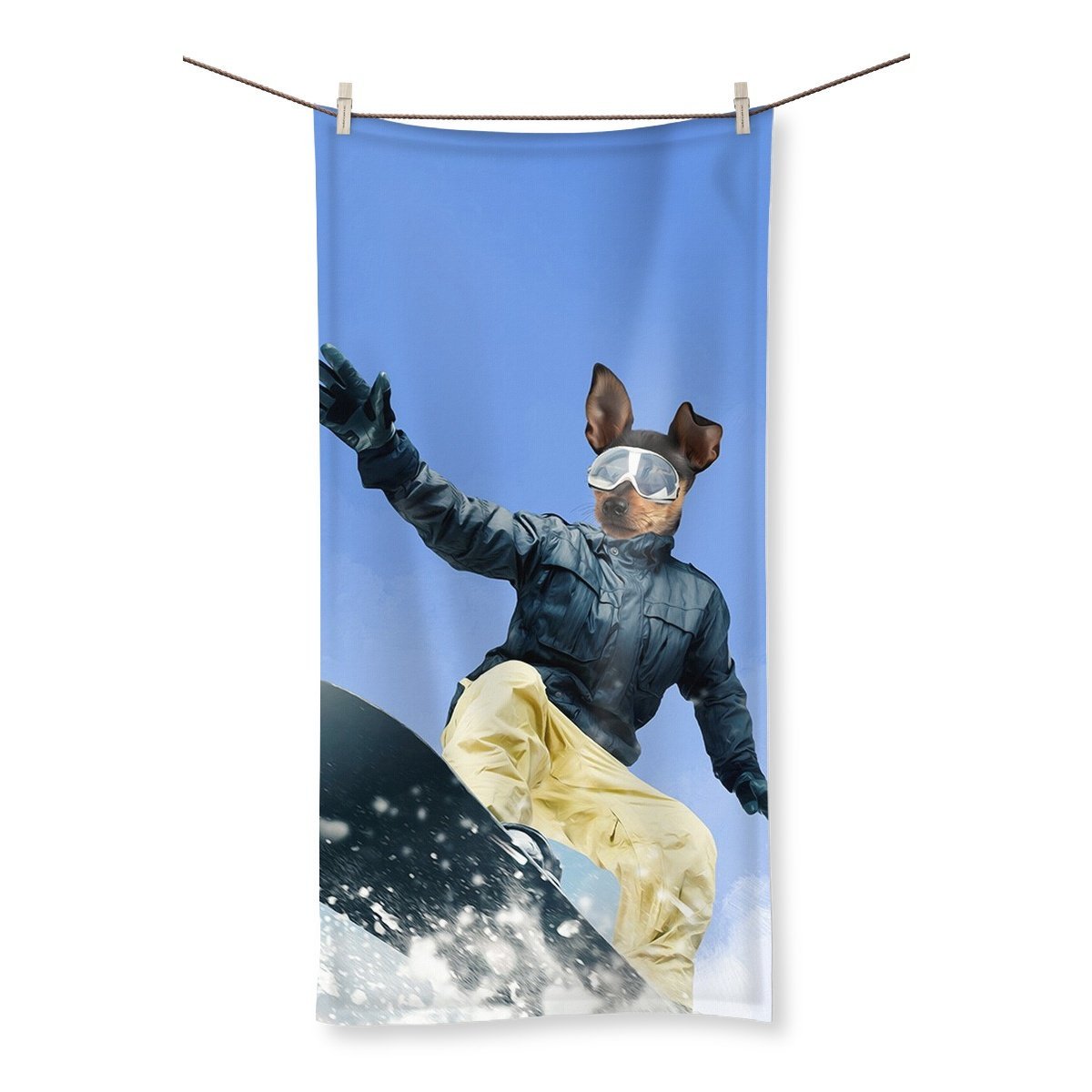 Pet Portraits | Snow Pro: Custom Pet Towel | Paw & Glory