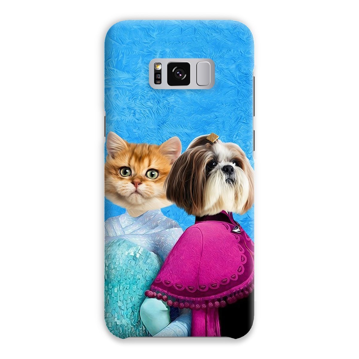 Pet Portraits | Snow Sisters (Frozen Inspired): Custom Pet Phone Case | Paw & Glory