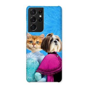 Snow Sisters (Frozen Inspired): Custom Pet Phone Case - Paw & Glory - Dog Portraits - Pet Portraits