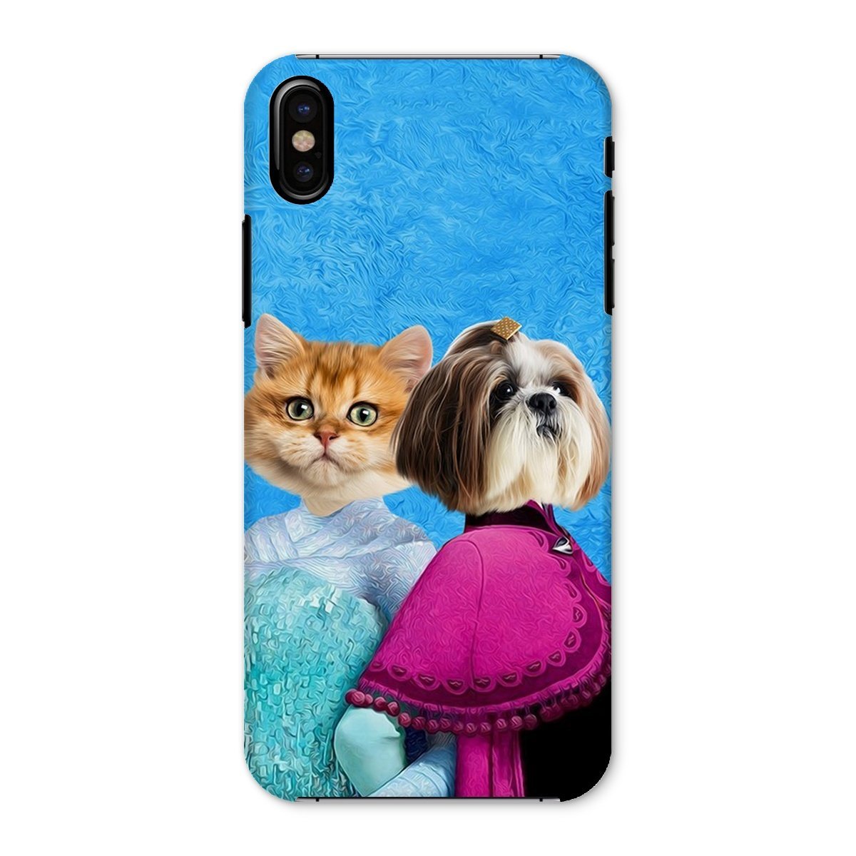 Pet Portraits | Snow Sisters (Frozen Inspired): Custom Pet Phone Case | Paw & Glory
