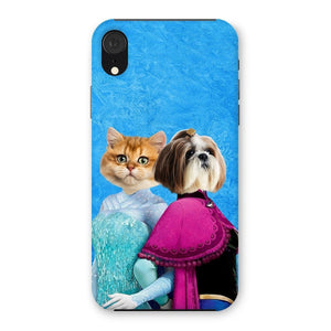 Snow Sisters (Frozen Inspired): Custom Pet Phone Case - Paw & Glory - Dog Portraits - Pet Portraits