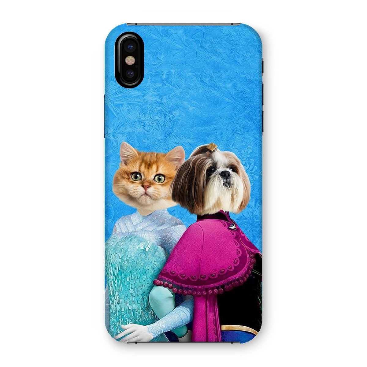 Snow Sisters (Frozen Inspired): Custom Pet Phone Case - Paw & Glory - Dog Portraits - Pet Portraits