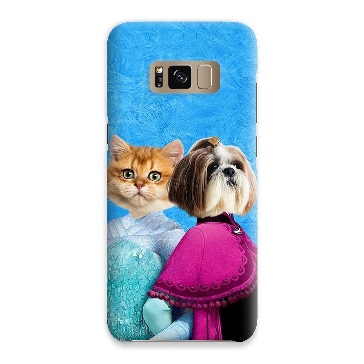 Pet Portraits | Snow Sisters (Frozen Inspired): Custom Pet Phone Case | Paw & Glory