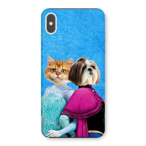 Snow Sisters (Frozen Inspired): Custom Pet Phone Case - Paw & Glory - Dog Portraits - Pet Portraits