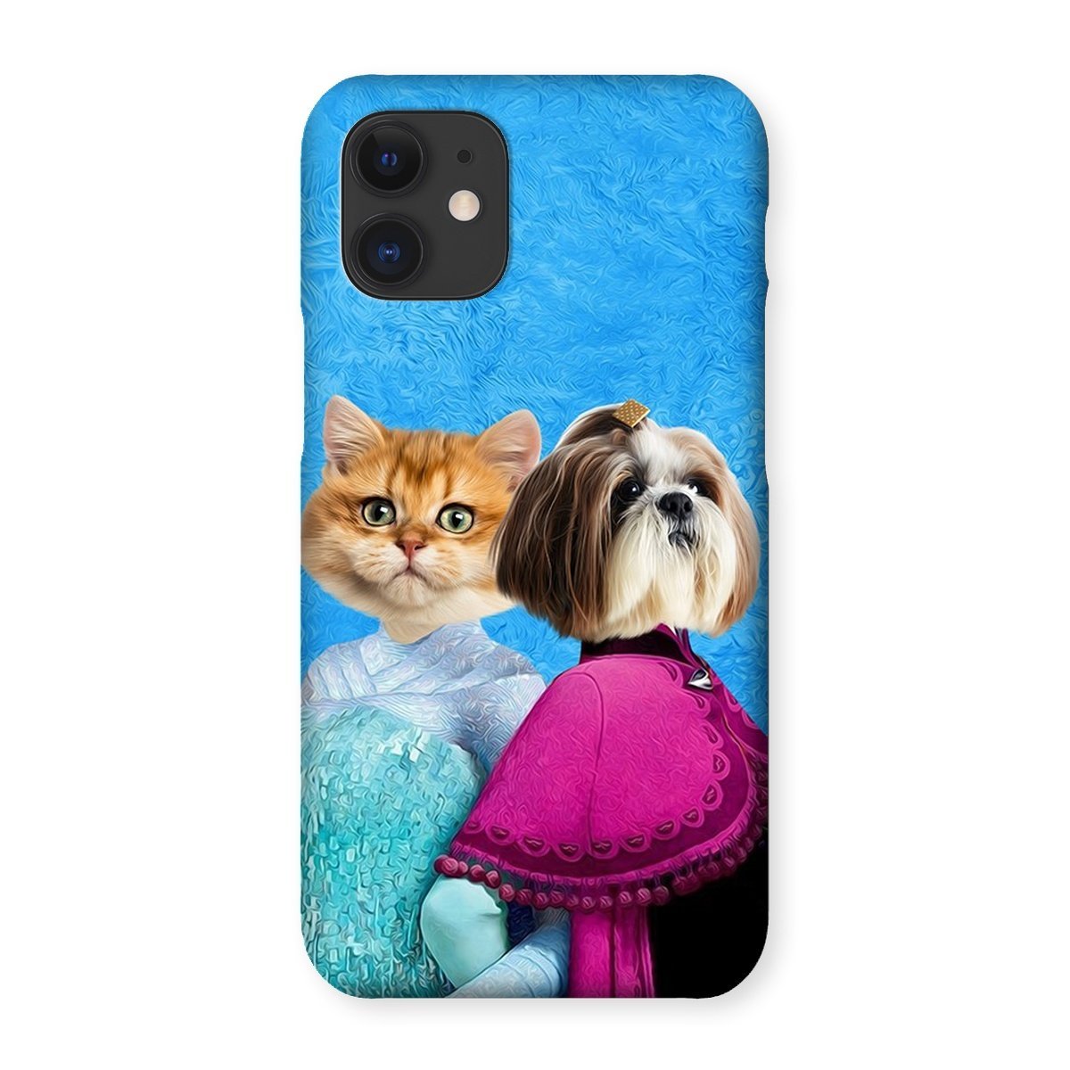 Pet Portraits | Snow Sisters (Frozen Inspired): Custom Pet Phone Case | Paw & Glory
