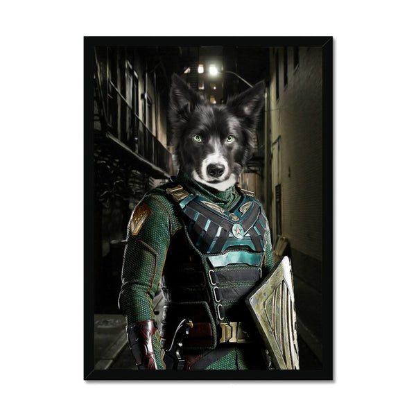 Soldier Superhero Custom Pet Portrait | Paw & Glory