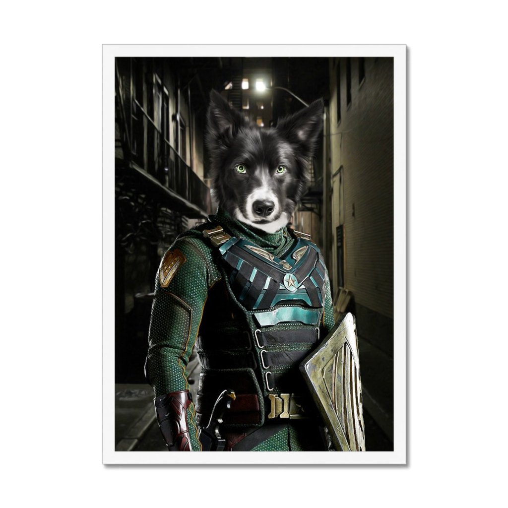 Pet Portraits | Soldier Boy (The Boys Inspired): Custom Pet Portrait | Paw & Glory