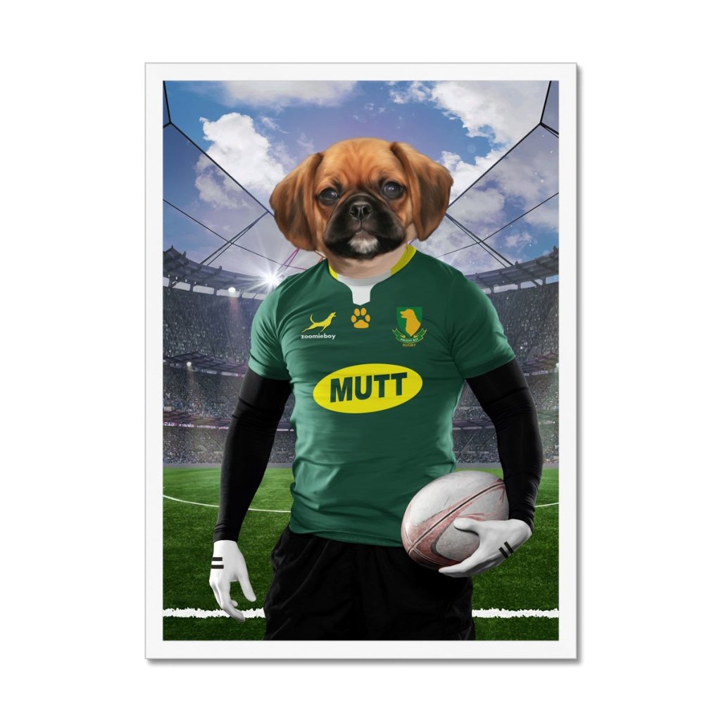 Pet Portraits | South Africa Rugby Team: Custom Pet Portrait | Paw & Glory
